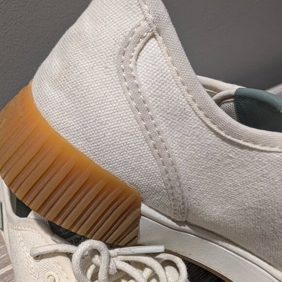 Kizik Brooklyn Hands-Free Slip-On Sneaker Canvas Suede White Women's 7 - Picture 2 of 16